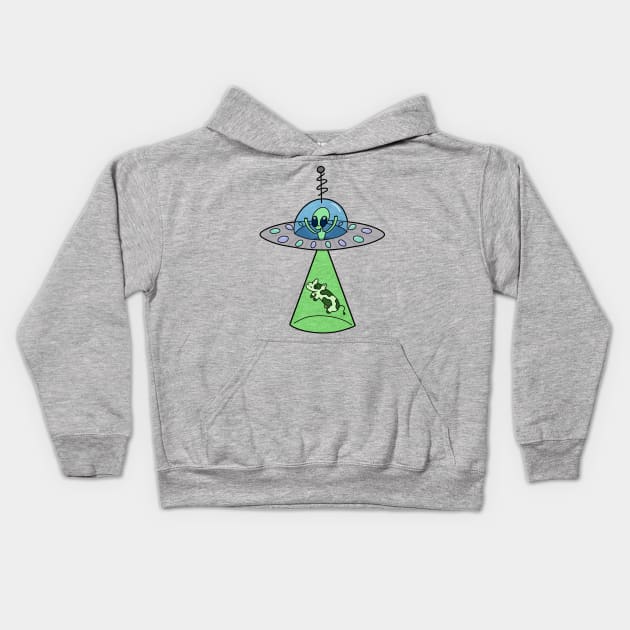 Alien UFO Kids Hoodie by Jamtastic